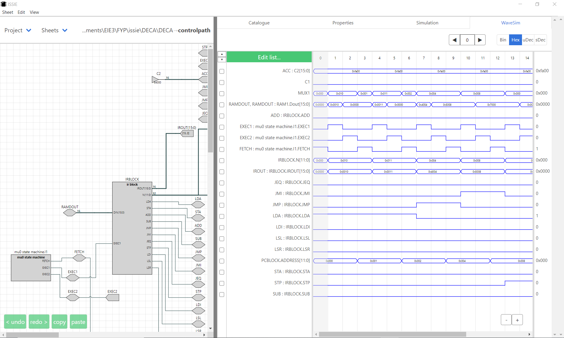 Waveform simulator example